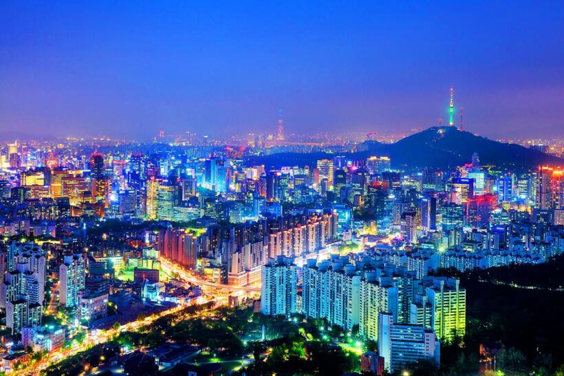 서울 야경과 남산 타워 (N타워)
